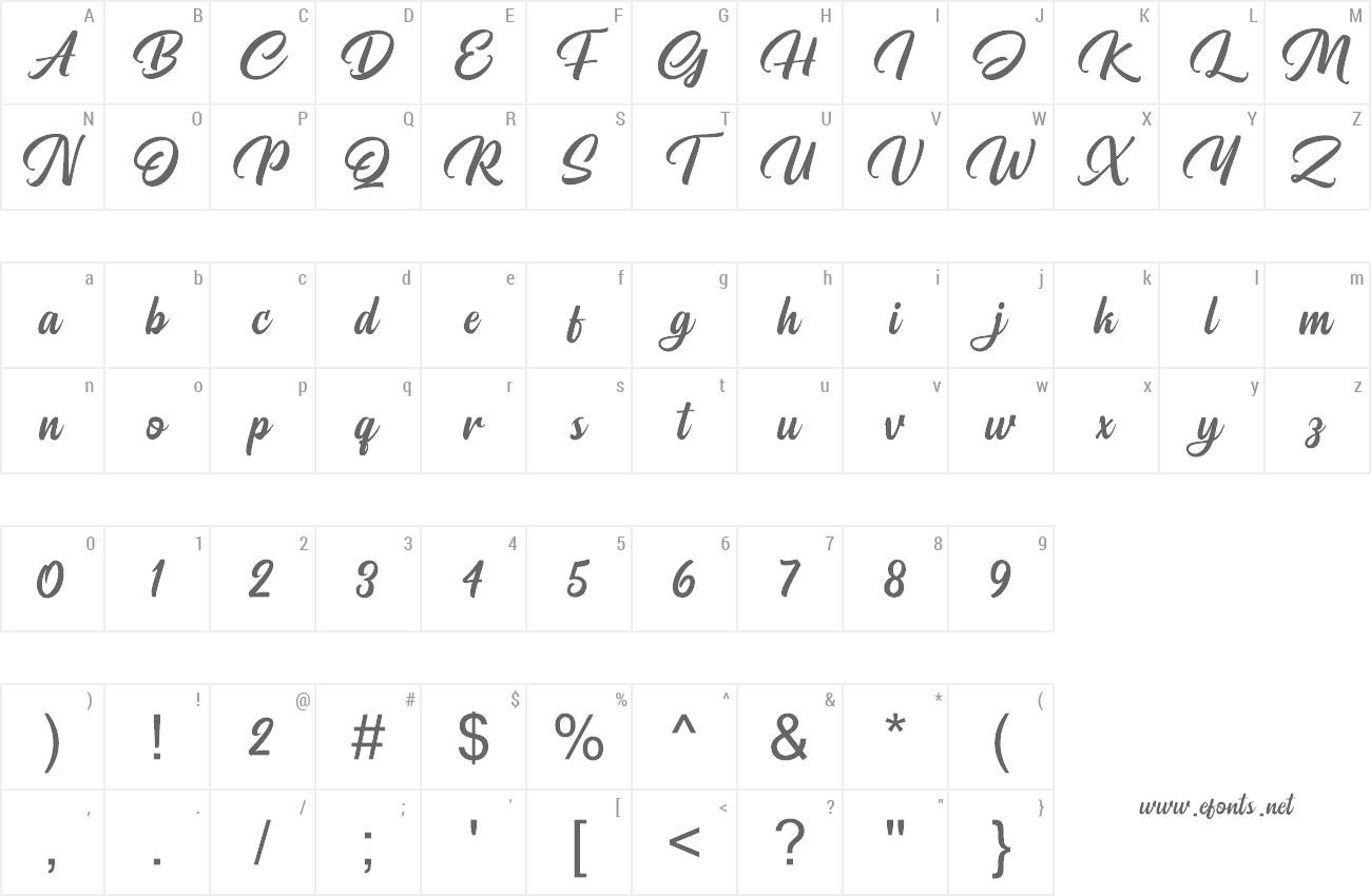 Font Pristyne preview